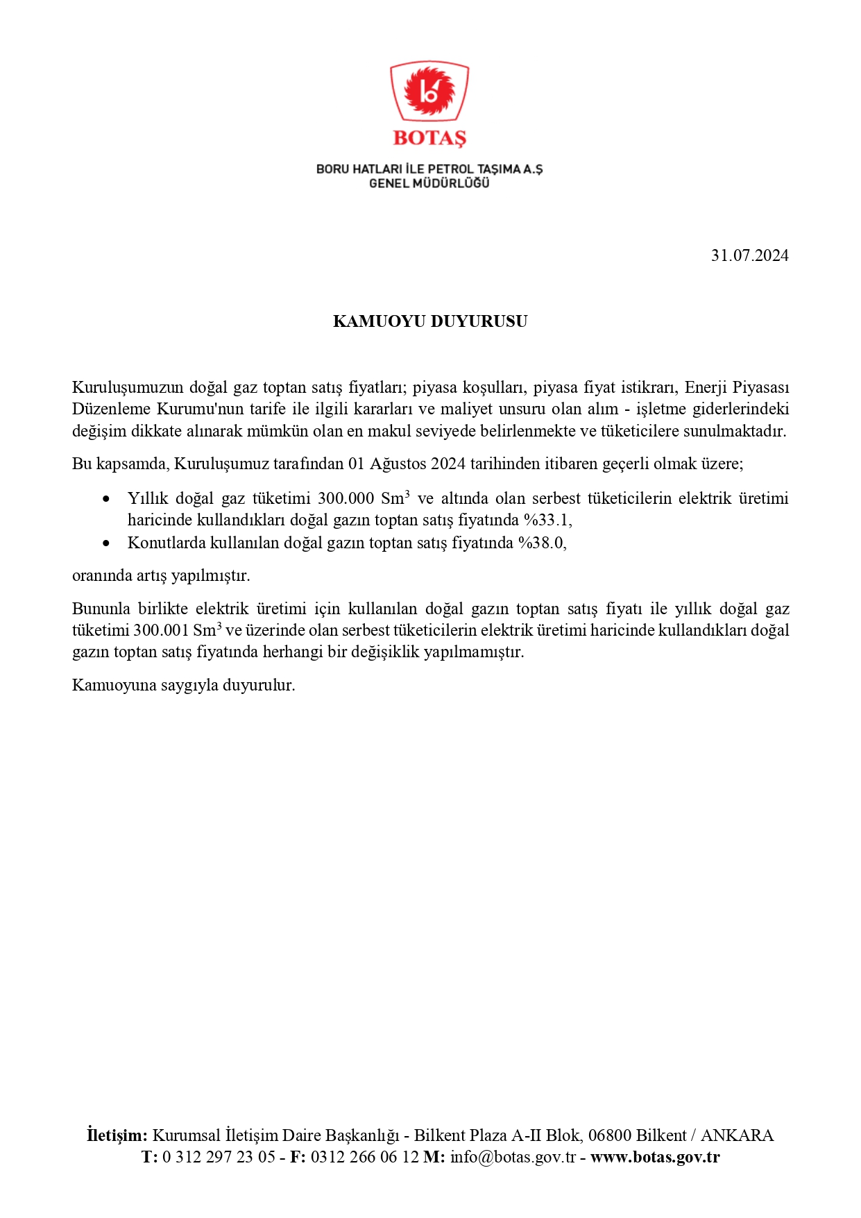 İstanbul'da 1 metreküp doğalgaz kaç TL?