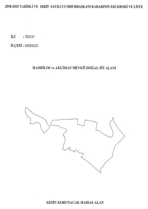 Sinop'ta Hamsilos ve Akliman Mevkiileri hakkında kritik karar