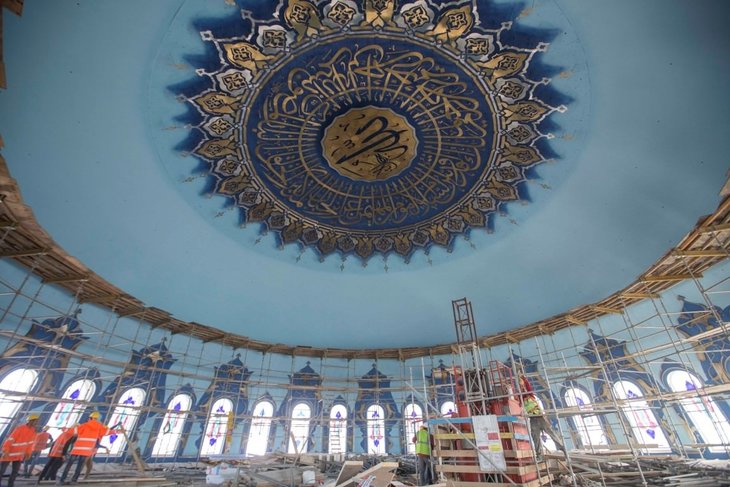 Çamlıca Cami inşaatının yüzde 90'ı tamamlandı