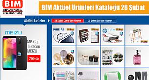 BİM aktüel ürünler kataloğu 28 Şubat tarihi için indirimli ürünleri ile güncellendi! Cep telefonu isteyenler BİM 28.02.2020 aktüel listesine mutlaka bakmal