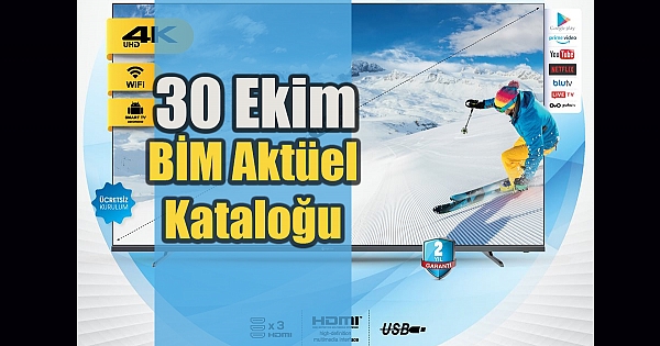 65 Inc Led TV ister misiniz? 30 Ekim Cuma BİM aktüel ürünleri listesinde...