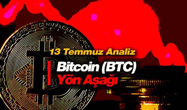 Bitcoin yönü aşağı çevirdi! İşte 13 Temmuz Bitcoin (BTC) kritik seviyeler, teknik analiz, grafik ve yorumlar