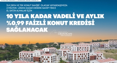 0.99 faizli konut kredisi müjdesi veren Cumhurbaşkanı Erdoğan'dan ev alacaklara destek!