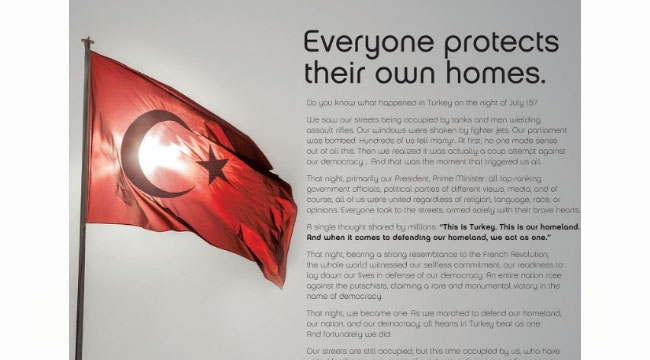 Nef darbe girişimini bu ilanlarla duyurdu