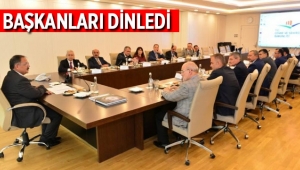 Bakan Özhaseki Belediye Başkanlarını dinledi