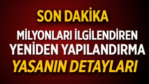 Bazı Alacakların Yeniden Yapılandırılmasına İlişkin Kanun Resmi Gazete'de