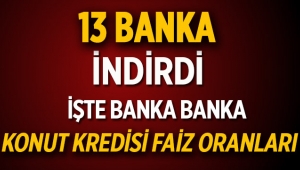 Konut kredisi faiz indirimi yapan 13 banka - Faiz oranları tam liste