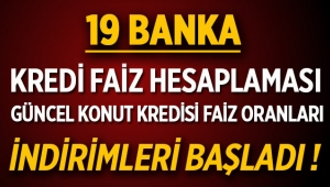 Konut kredisi faiz oranları 2016 ve 19 bankadan faiz indirimi hesaplamasi