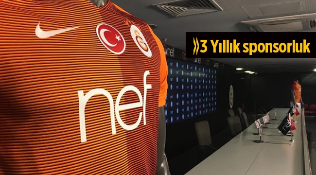 Nef markası 3 yıl Galatasaray forma sponsoru oldu