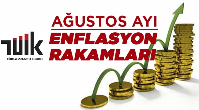 Ağustos ayı enflasyon rakamları açıklandı