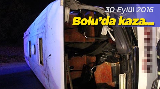 Bolu'da korkunç trafik kazası: 1 ölü, 39 yaralı