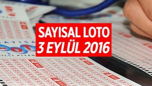 Sayısal Loto 3 Eylül çekilişi yapıldı, sonuçları açıklandı