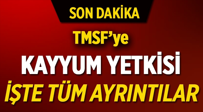 TMSF, kayyum yetkisine sahip olacak