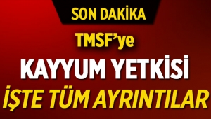 TMSF, kayyum yetkisine sahip olacak