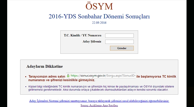 YDS sonuçları bilmiyorsan öğren