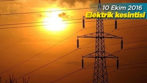 12 Ekim tarihinde toplam 5 ilde elektrik kesintisi