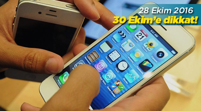 30 Ekim Pazar günü saatlere dikkat