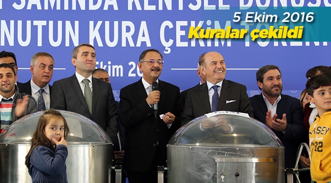 5. Levent projesi 400 konut kura sonuçları yapılan çekilişle belli oldu