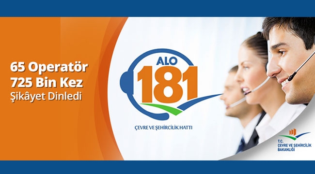 Alo 181 hattı 725 bin çağrı aldı