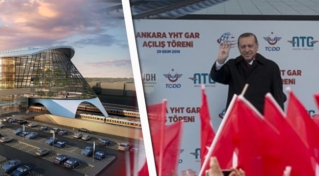 "Ankara YHT Garı açılışı" yapıldı