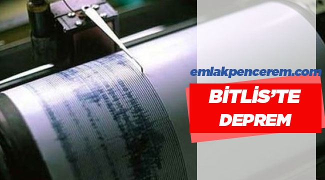 Bitlis'te 4.3 büyüklüğünde korkutan deprem