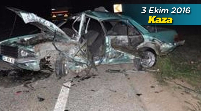 Bursa'da feci trafik kazası! 2 otomobil kafa kafaya çarpıştı: 1 ölü, 2 yaralı