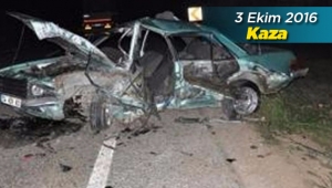 Bursa'da feci trafik kazası! 2 otomobil kafa kafaya çarpıştı: 1 ölü, 2 yaralı