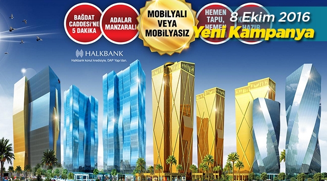 DAP Yapı yeni kampanyası; Halkbank konut kredisi ile "Bedava Ev-Süit-Ofis"