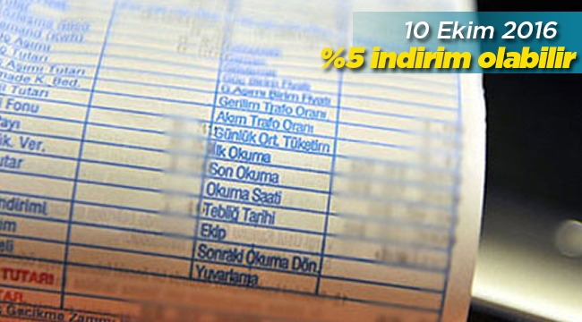 Elektrik yüzde 5 ucuzlayacak