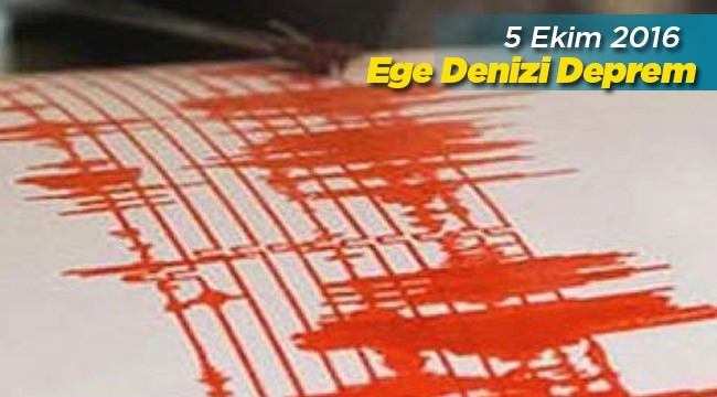 Ege Denizi 'nde deprem ! Ege'de 3.2 büyüklüğünde korkutan deprem - son depremler