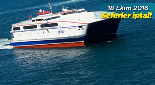 İDO ve BUDO seferleri iptal etti!