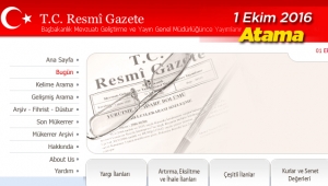 İki Bakanlığa son dakika atama karaları Resmi Gazete 'de