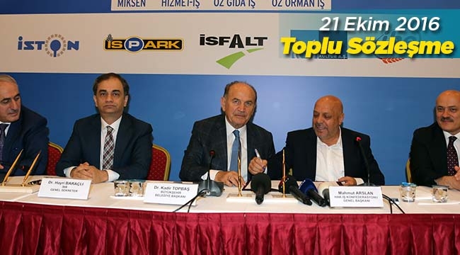 İstanbul Büyükşehir'de 14 bin 200 kişi ile toplu iş sözleşmesi