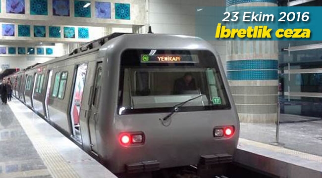 İstanbul'da Metro istasyon duvarına yazı yazana ibretlik ceza