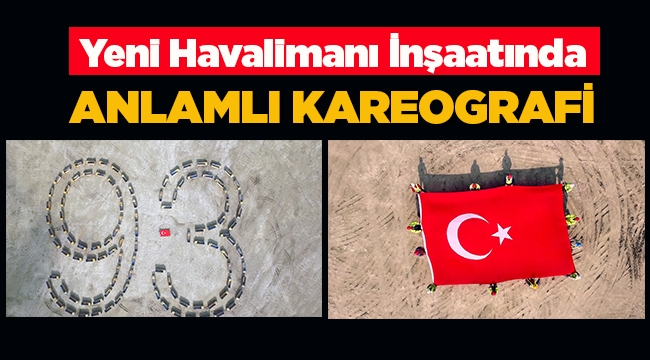 İstanbul Yeni Havalimanı’nda Cumhuriyetin 93’üncü yılına özel anlamlı koreografi