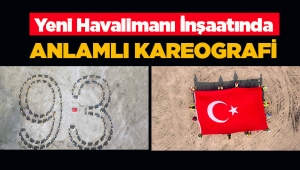 İstanbul Yeni Havalimanı’nda Cumhuriyetin 93’üncü yılına özel anlamlı koreografi