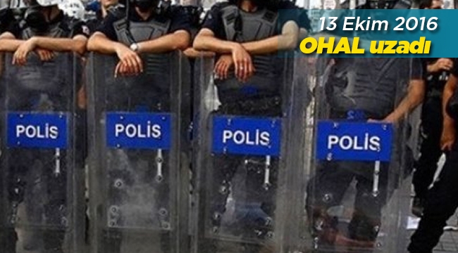 OHAL 'in 3 ay uzatılmasına dair karar Resmi Gazete'de