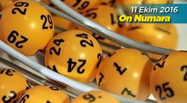 On Numara çekilişi (10 Ekim 2016- 740.Hafta) sonuçları! Milli Piyango