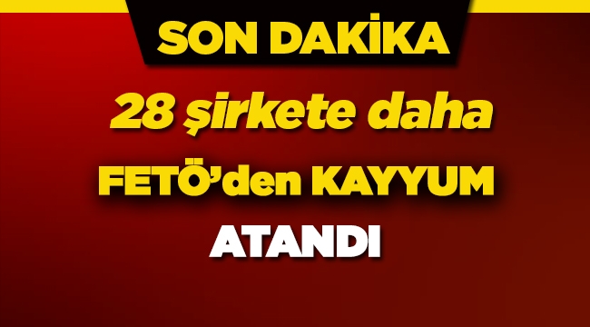 TMSF 'ye devredilen FETÖ şirketlerine 28 tane daha eklendi