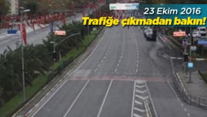 Vatan Caddesi 'nde 29 Ekim Cumhuriyet Bayramı provaları