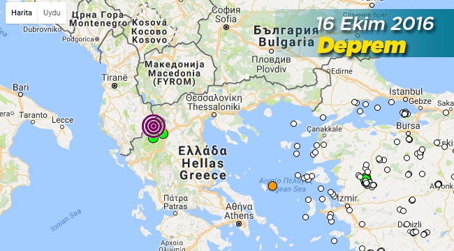 Yunanistan'da çok sayıda deprem! Komşu en büyüğü 5.2 olan son depremler