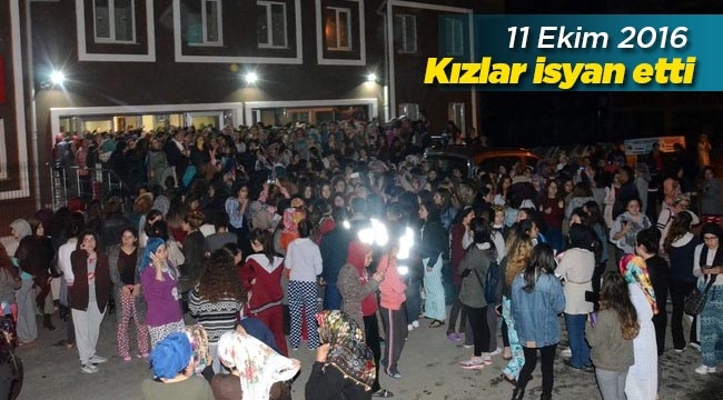 Zonguldak kız öğrenci yurdunda "kız kaçırma" eylemi