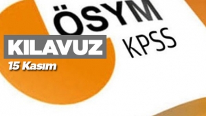 2016 KPSS Tercih Kılavuzu ÖSYM son durum bilgileri - 15 Kasım