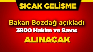 Adalet Bakanlığı 3800 yeni Hakim ve Savcı alacak (Personel alımı)