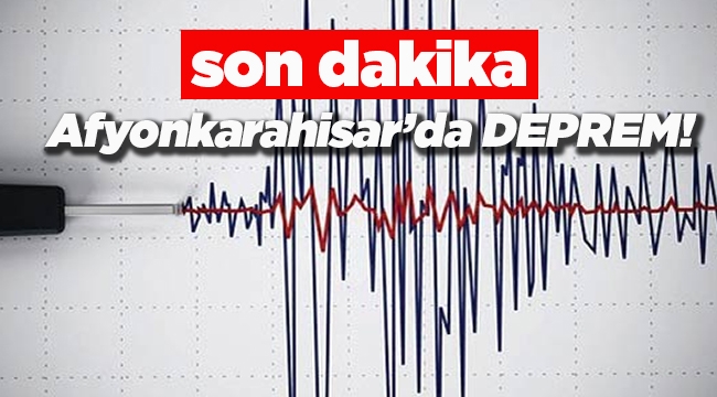 Afyon'da deprem! Afyonkarahisar'da 3.5 büyüklüğünde deprem - Son depremler