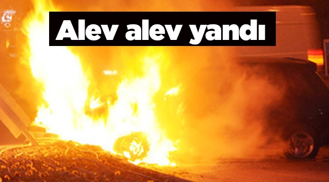 Antalya'da feci trafik kazası! Orta refüje çarptı bir anda alev aldı