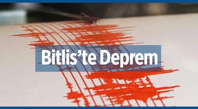 Bitlis'te 3.3 büyüklüğünde korkutan deprem - Son depremler