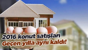 Konut satışları geçen yıla göre aynı