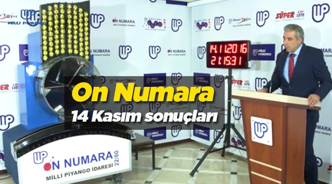 On Numara 14 Kasım çekiliş sonuçları - Milli Piyango