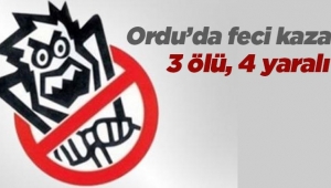 Ordu'da feci trafik kazası! Minibüs şarampole uçtu: 3 ölü, 4 yaralı